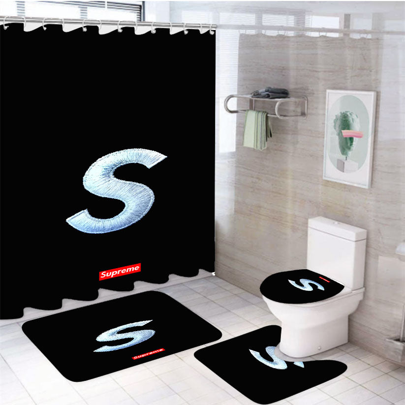 Supreme Clothing S 4Pcs Bathroom Set Shower Curtain