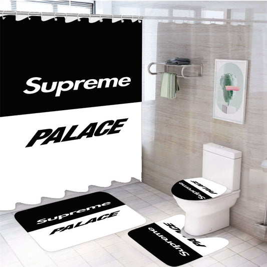Supreme Palace 4Pcs Bathroom Set Shower Curtain
