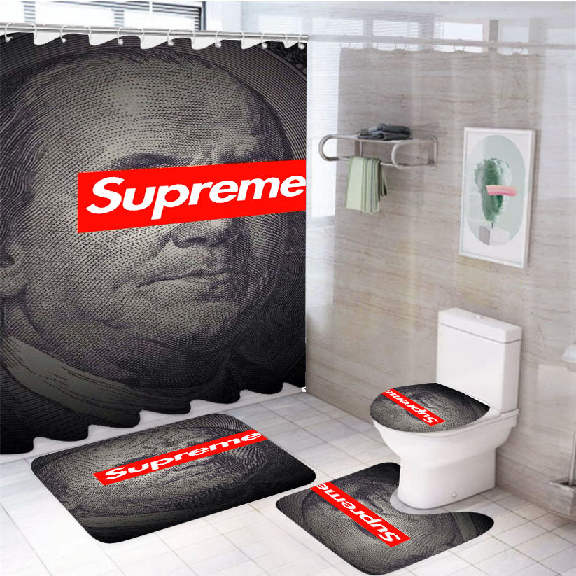 Supreme Rodrigonoronha 4Pcs Bathroom Set Shower Curtain