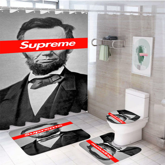 Supreme Samuel Finley Breese Morse 4Pcs Bathroom Set Shower Curtain