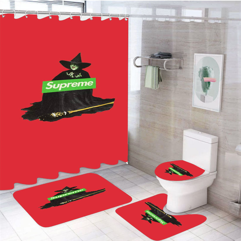Supreme Witch 4Pcs Bathroom Set Shower Curtain