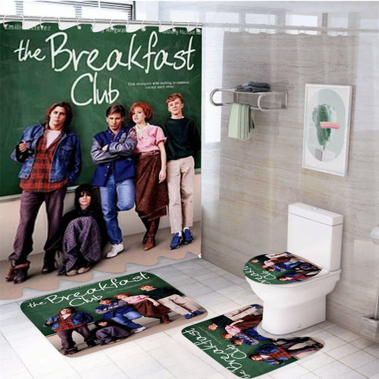 The Breakfast Club Quote 4Pcs Bathroom Set Shower Curtain