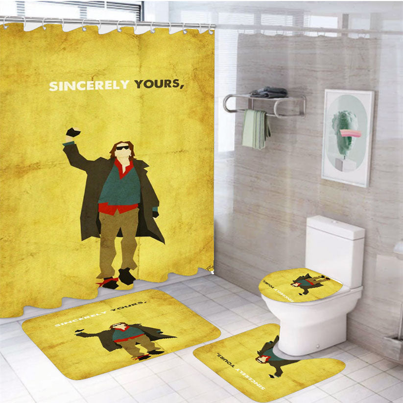 The Breakfast Club Sincerely Yours 4Pcs Bathroom Set Shower Curtain