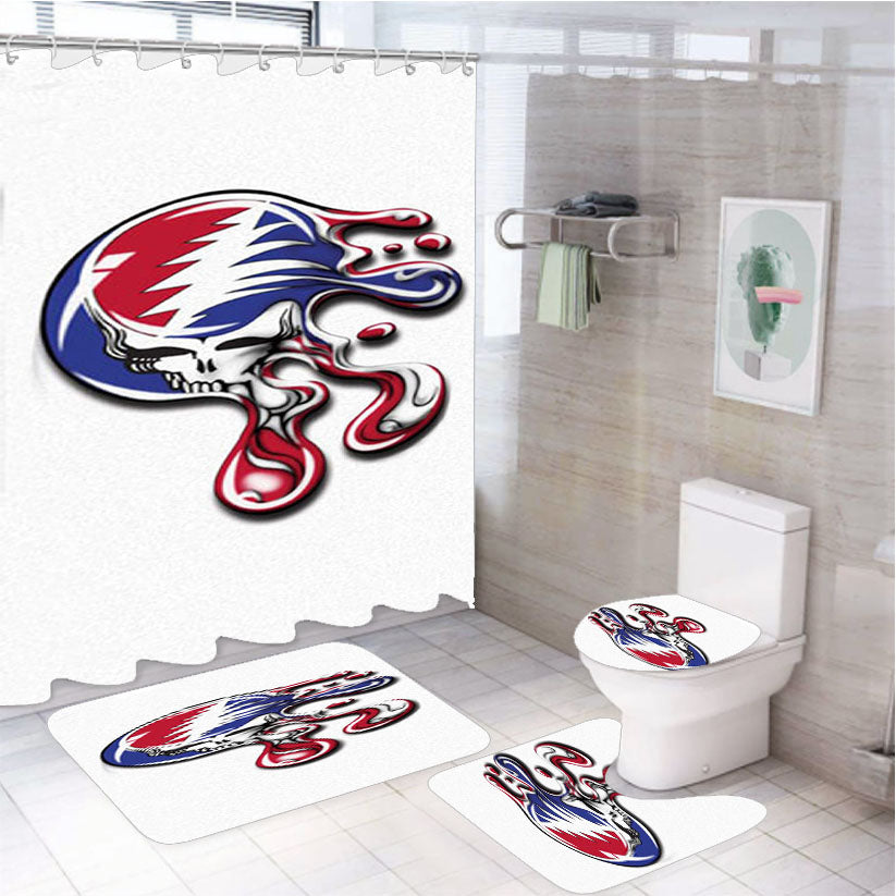 The Grateful Dead 4Pcs Bathroom Set Shower Curtain