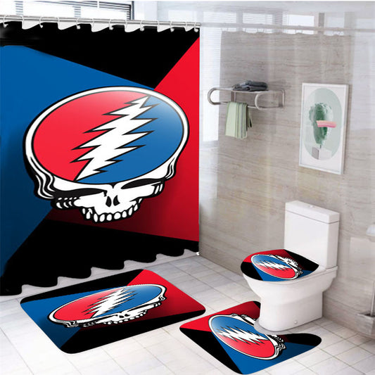 The Grateful Dead New 4Pcs Bathroom Set Shower Curtain