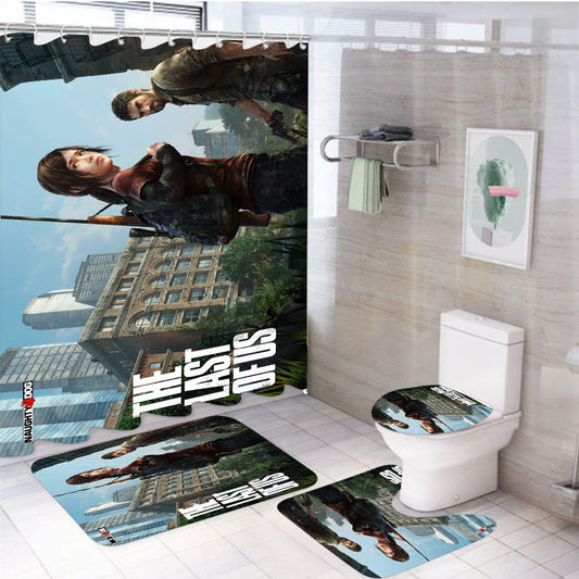 The Last Of Us 4 4Pcs Bathroom Set Shower Curtain