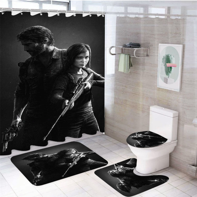 The Last Of Us Wallpapers 4Pcs Bathroom Set Shower Curtain