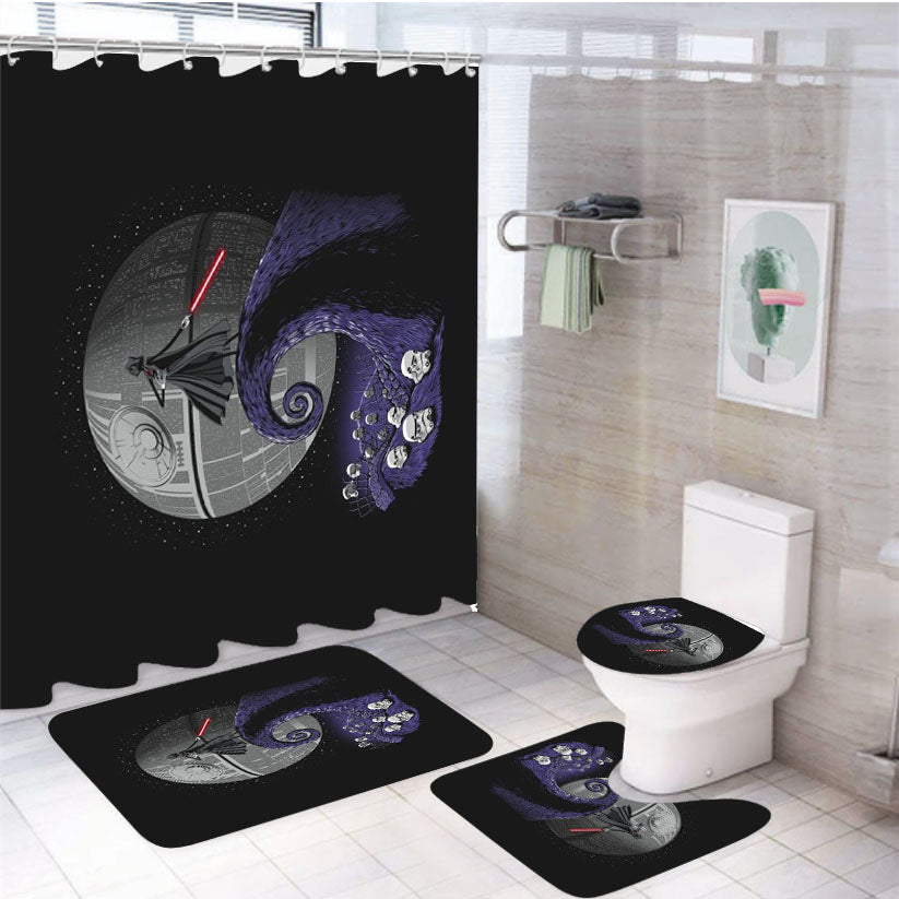 The Nightmare Before Empire Star Wars 4Pcs Bathroom Set Shower Curtain
