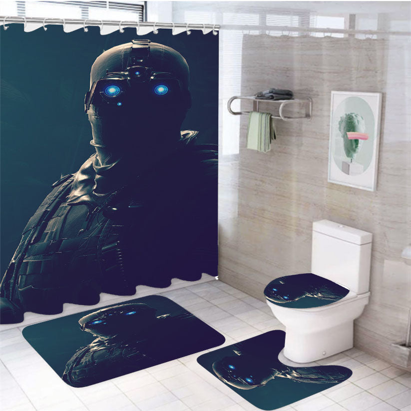 Tom Clancys Ghost Recon Wildlands2 4Pcs Bathroom Set Shower Curtain