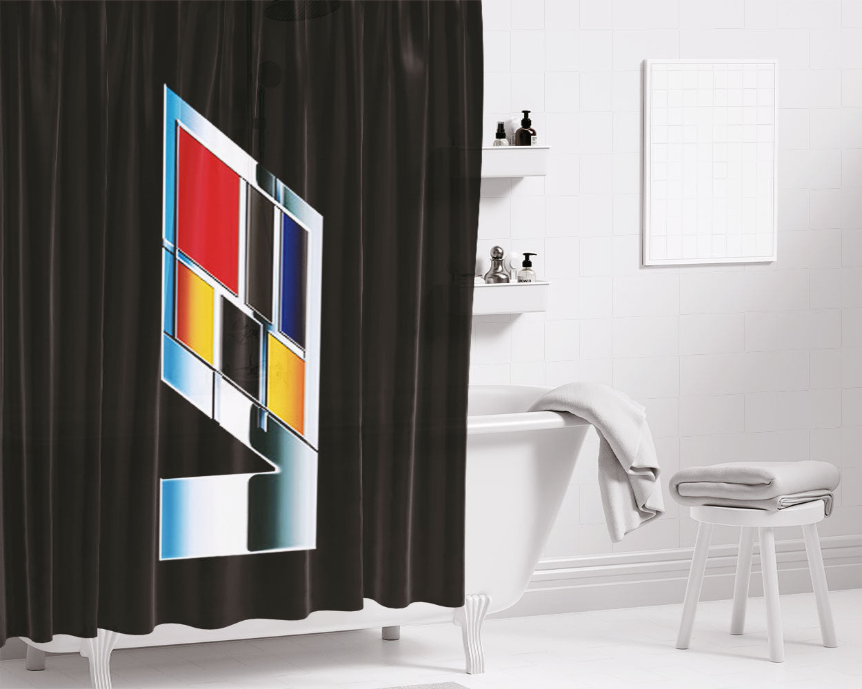 Cadillac Cts V Series Bathroom Shower Curtain Fabric Waterproof | 66 X 72 Inch
