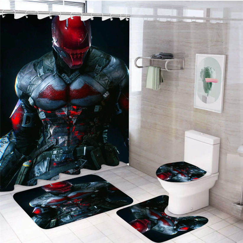 Batman Jason Todd 4Pcs Bathroom Set Shower Curtain