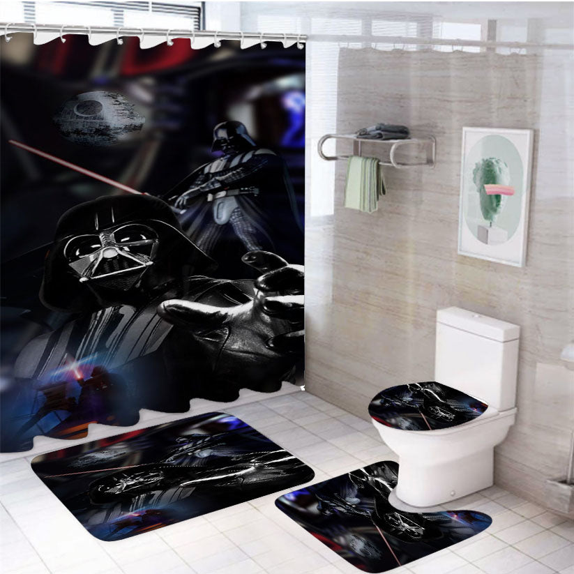 Darth Vader 2 Star Wars 4Pcs Bathroom Set Shower Curtain