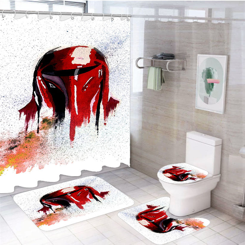 Darth Vader Army Paint 4Pcs Bathroom Set Shower Curtain