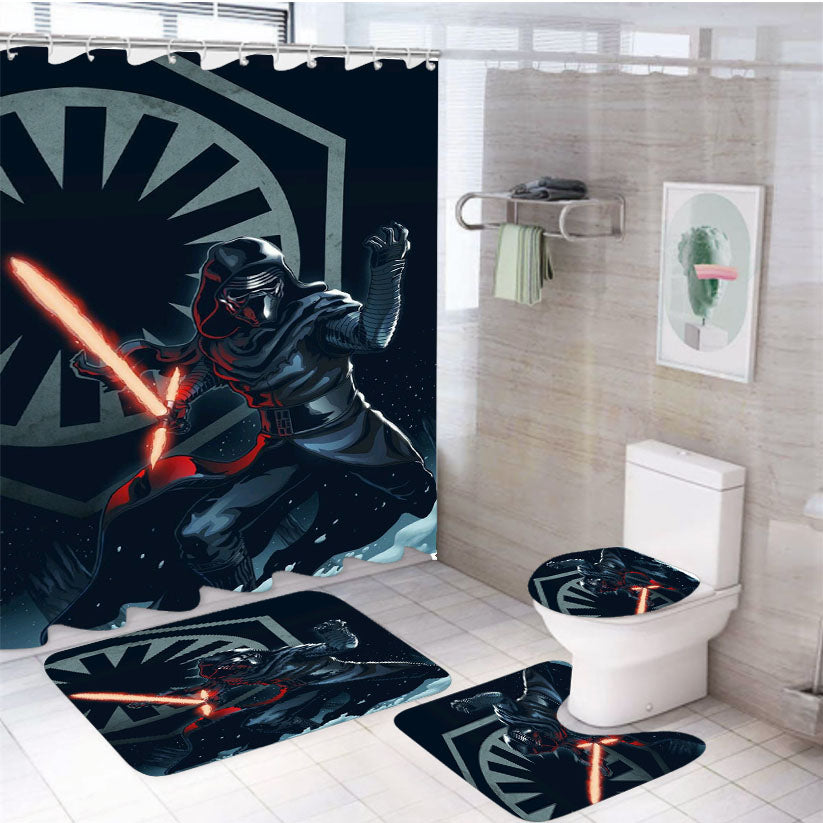 Darth Vader Empire Star Wars 4Pcs Bathroom Set Shower Curtain