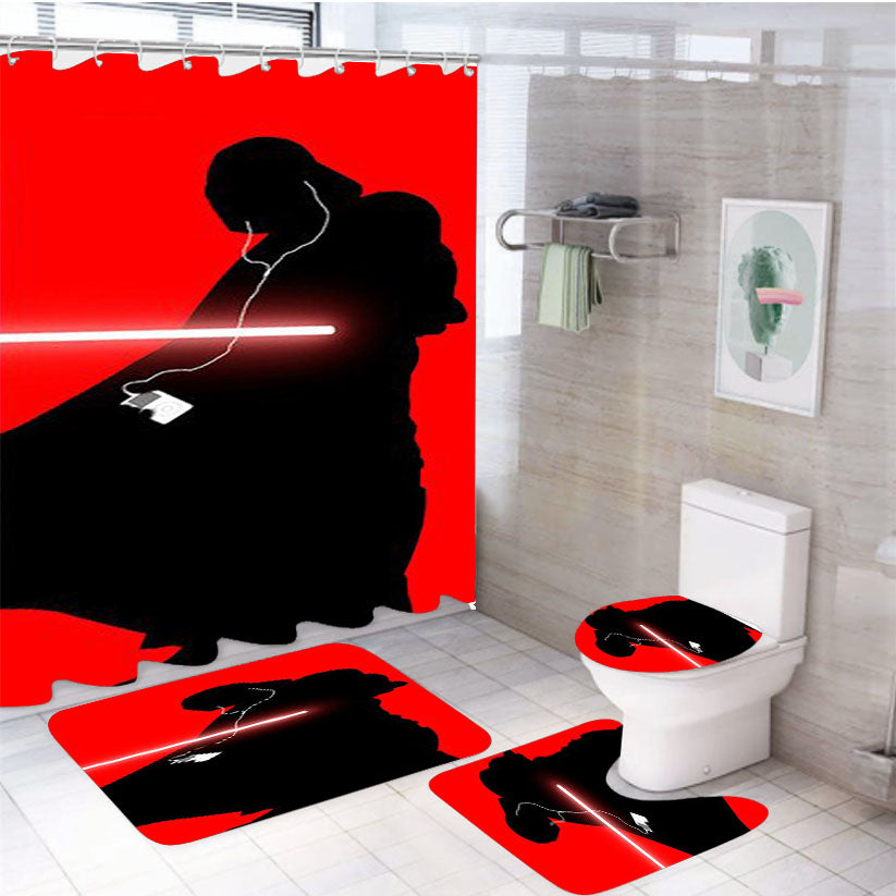 Darth Vader Ipod Star Wars 4Pcs Bathroom Set Shower Curtain