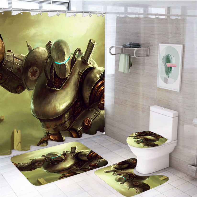 Fallout 76 4Pcs Bathroom Set Shower Curtain