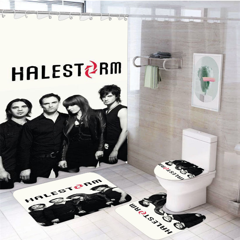 Halestorm Band 4Pcs Bathroom Set Shower Curtain