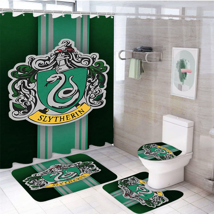 Harry Potter The Duality Of Slytherin 4Pcs Bathroom Set Shower Curtain