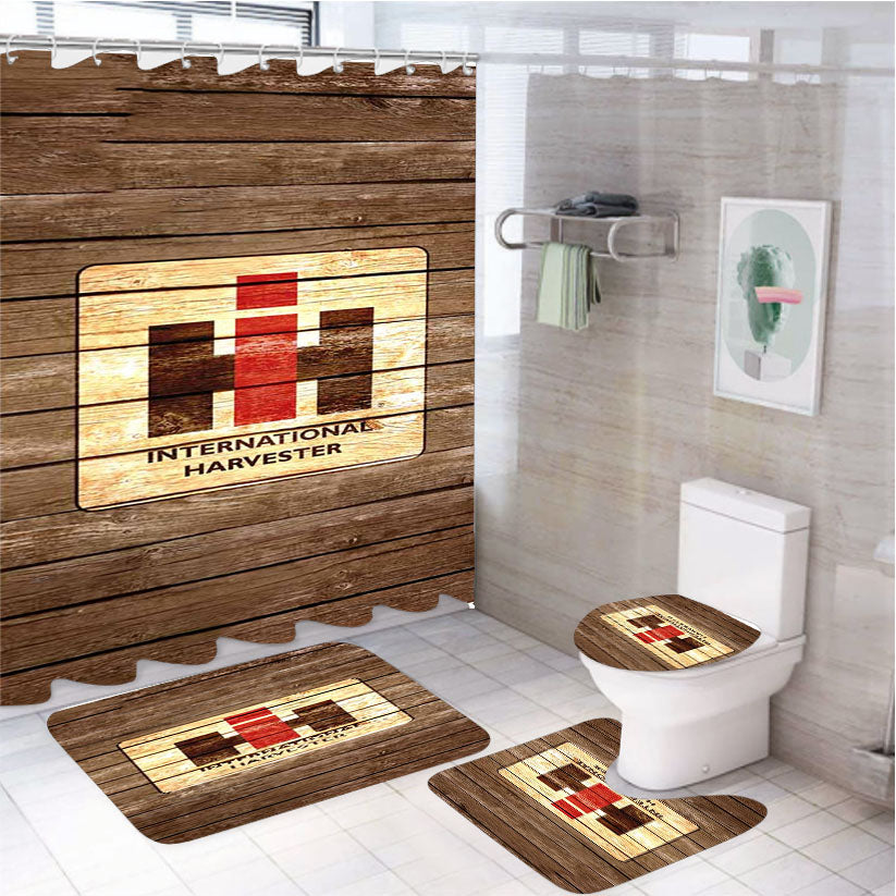 Ih International Harvester 4 4Pcs Bathroom Set Shower Curtain
