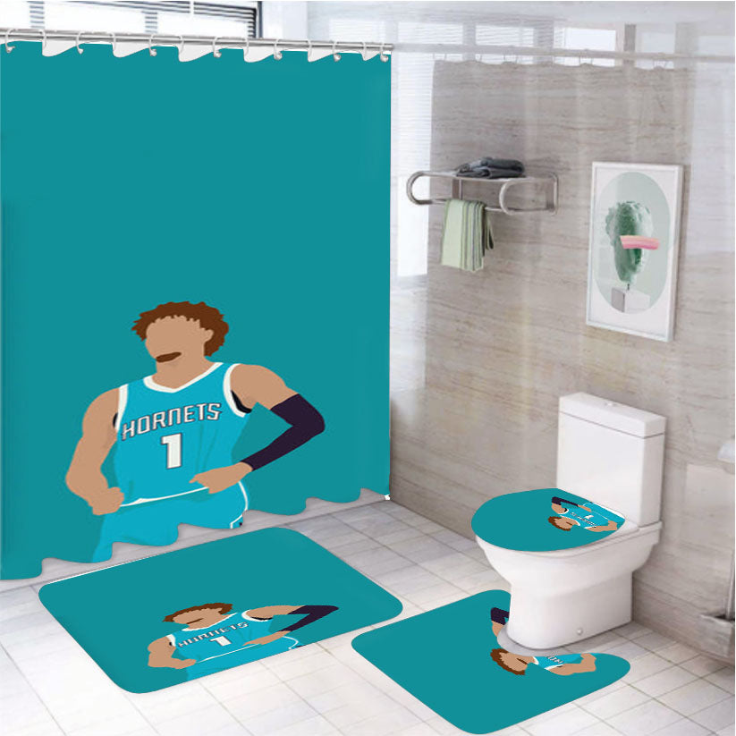 Lamelo - Basketball 4Pcs Bathroom Set Shower Curtain