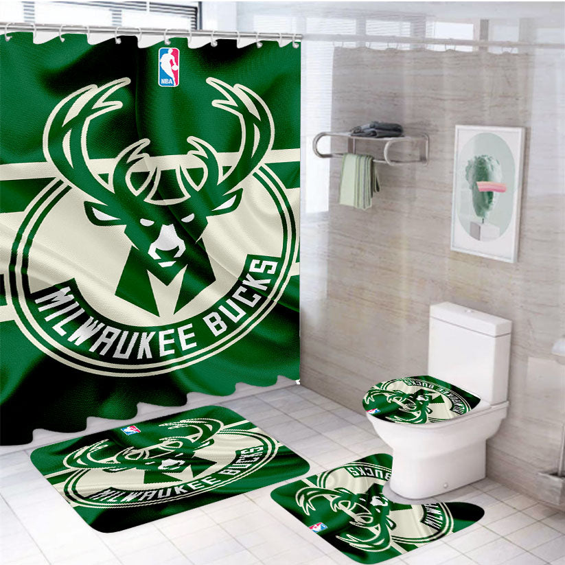 Milwaukee Wisconsin Logo 4Pcs Bathroom Set Shower Curtain