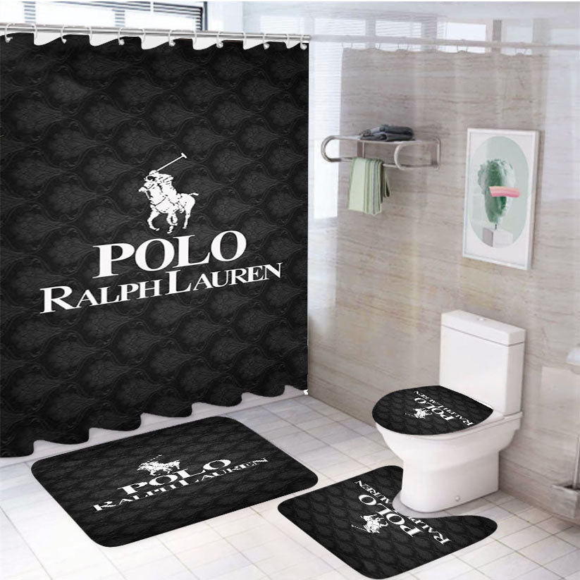 Polo Ralph Lauren Icon 4Pcs Bathroom Set Shower Curtain
