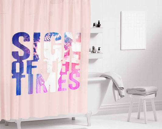 Harry Styles Sign Of The Times New Single 1D Directioners Christmas Gift Bathroom Shower Curtain Fabric Waterproof | 66 X 72 Inch