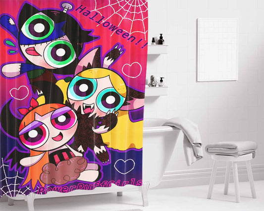 Sally Christmas Halloween Bathroom Shower Curtain Fabric Waterproof | 66 X 72 Inch