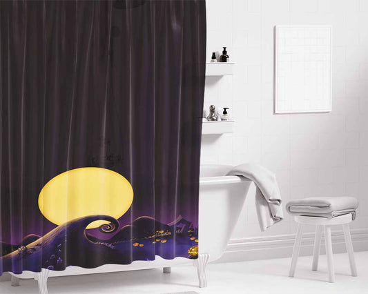 The Nightmare Before Christmas Disney #25 Bathroom Shower Curtain Fabric Waterproof | 66 X 72 Inch