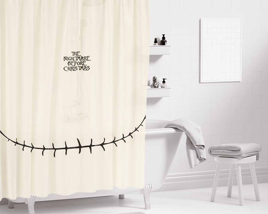 The Nightmare Before Christmas Smiley Bathroom Shower Curtain Fabric Waterproof | 66 X 72 Inch