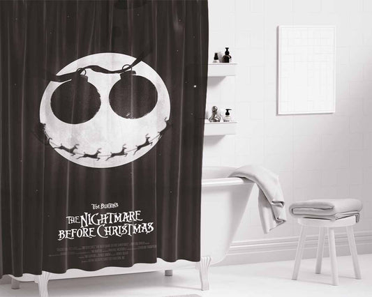 The Nightmare Before Christmas Bathroom Shower Curtain Fabric Waterproof | 66 X 72 Inch
