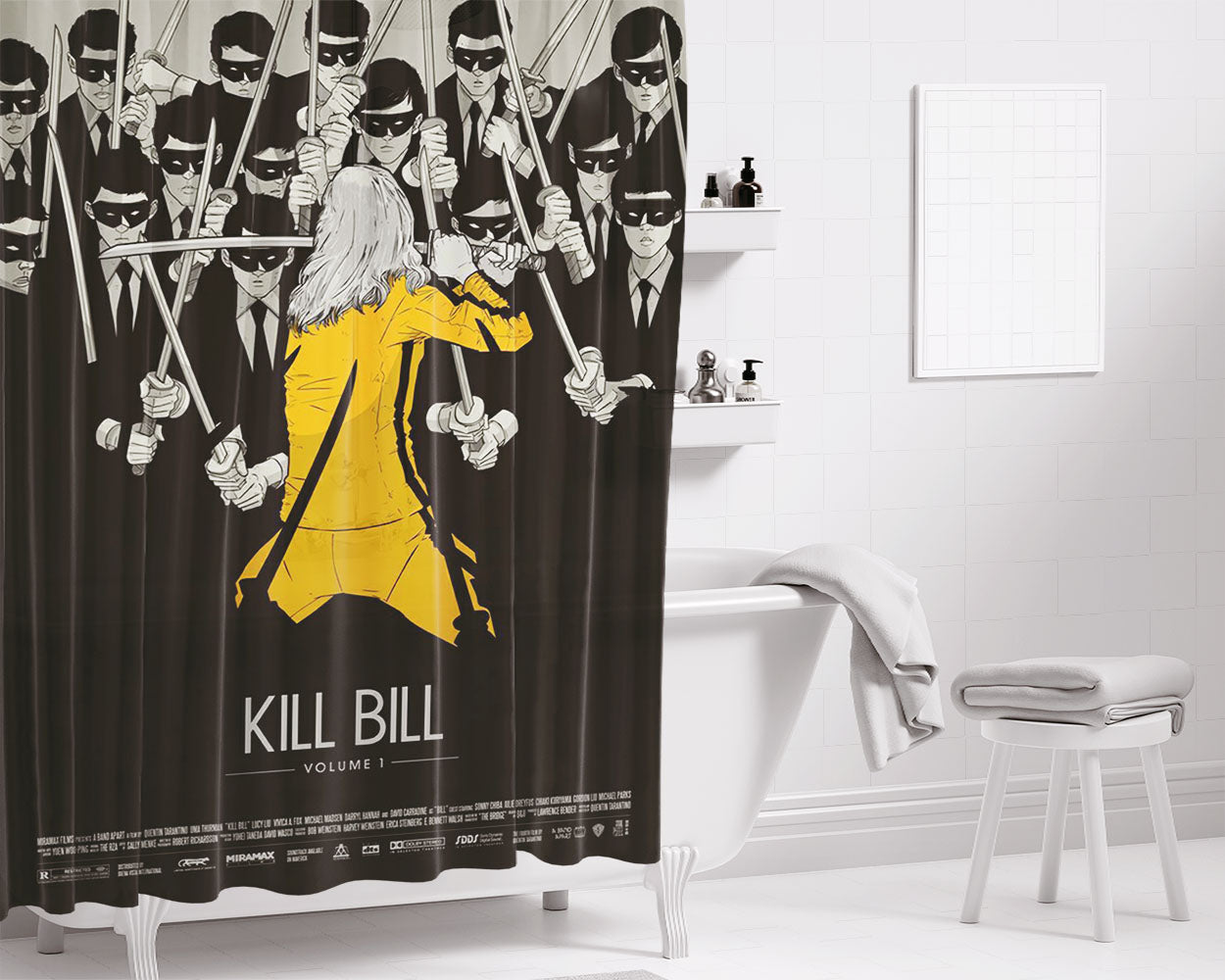 Kill Bill Bathroom Shower Curtain Fabric Waterproof | 66 X 72 Inch