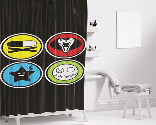 Killjoys Bathroom Shower Curtain Fabric Waterproof