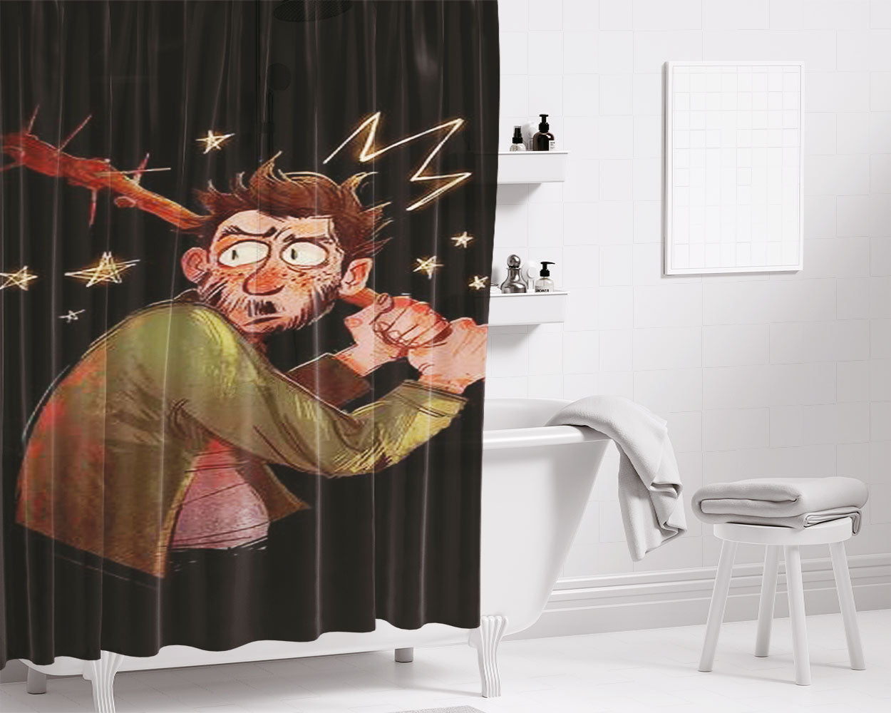 King Of The Rats Bathroom Shower Curtain Fabric Waterproof | 66 X 72 Inch