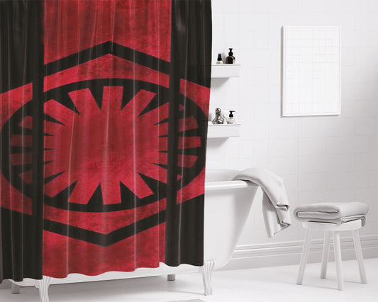 Knights Of The First Order Bathroom Shower Curtain Fabric Waterproof