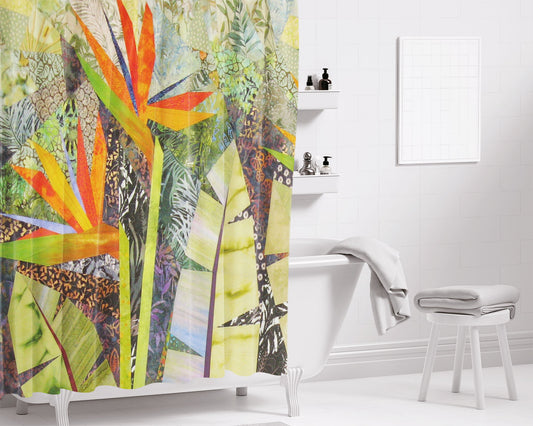 Komisionert Art Bathroom Shower Curtain Fabric Waterproof