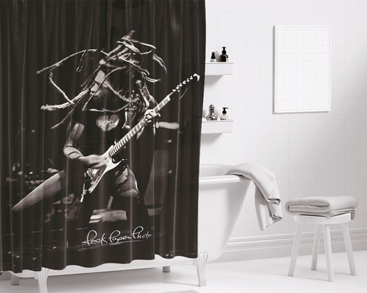 Lenny Kravitz Bathroom Shower Curtain Fabric Waterproof | 66 X 72 Inch
