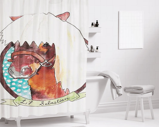 Li L Sebastian Bathroom Shower Curtain Fabric Waterproof | 66 X 72 Inch