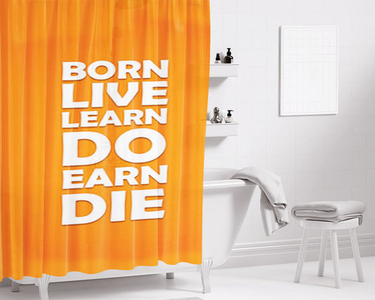 Live Bathroom Shower Curtain Fabric Waterproof | 66 X 72 Inch