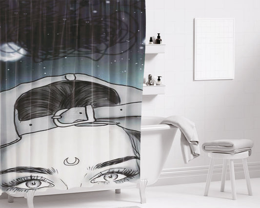 Lj Universe Bathroom Shower Curtain Fabric Waterproof | 66 X 72 Inch