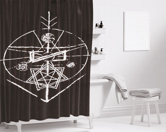 Lorna Shore Psalms Bathroom Shower Curtain Fabric Waterproof | 66 X 72 Inch