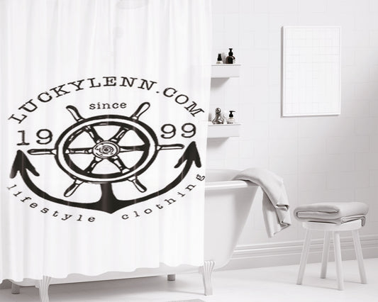 Luckylenn Logos Bathroom Shower Curtain Fabric Waterproof | 66 X 72 Inch