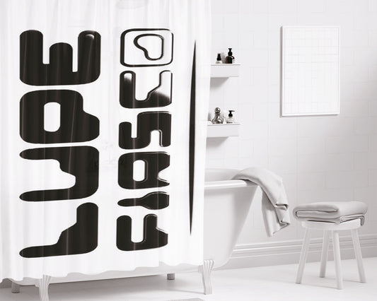 Lupe Fiasco Title Front Bathroom Shower Curtain Fabric Waterproof | 66 X 72 Inch