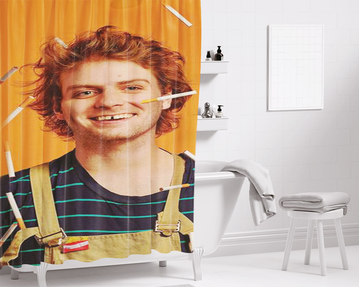 Mac Demarco Adorable Bathroom Shower Curtain Fabric Waterproof | 66 X 72 Inch