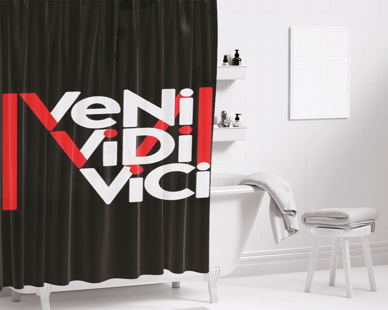 Madonna Veni Vidi Vici Bathroom Shower Curtain Fabric Waterproof | 66 X 72 Inch