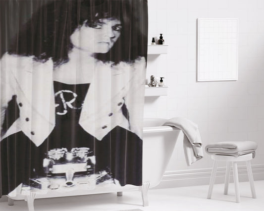 Marc Bolan Tank Bathroom Shower Curtain Fabric Waterproof | 66 X 72 Inch