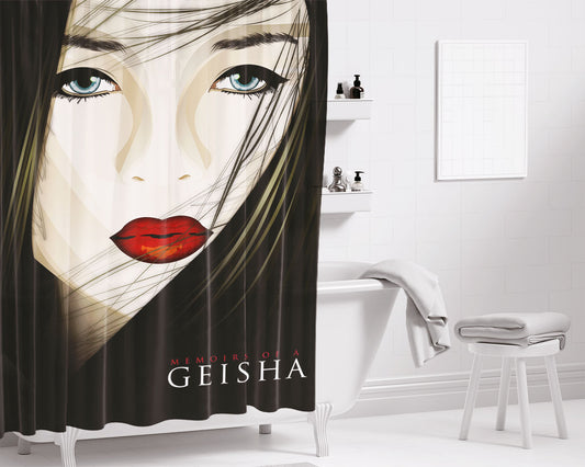 Memoirs Of A Geisha Bathroom Shower Curtain Fabric Waterproof | 66 X 72 Inch