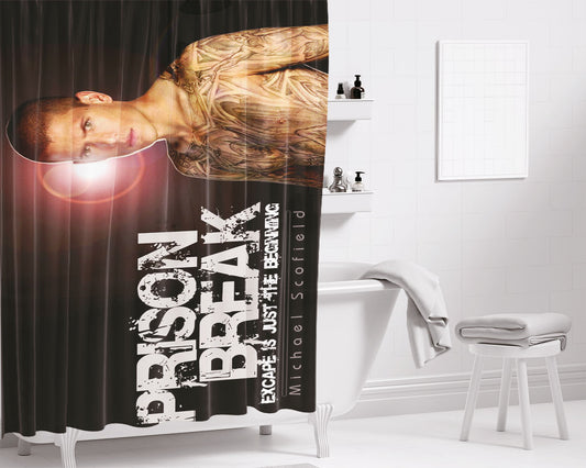 Michael Scofield Bathroom Shower Curtain Fabric Waterproof | 66 X 72 Inch