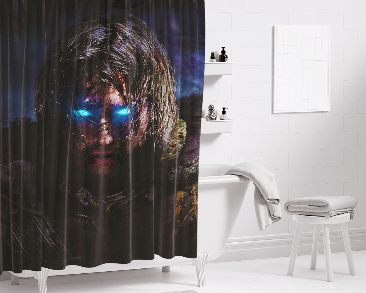 Middle Earth Shadow Of Mordor Bathroom Shower Curtain Fabric Waterproof | 66 X 72 Inch