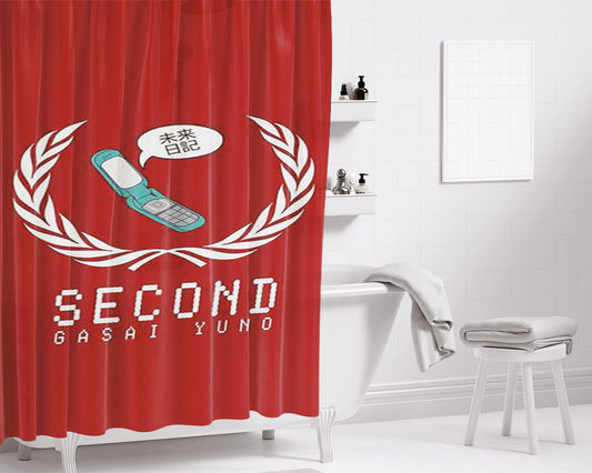 Mirai Nikki Second Bathroom Shower Curtain Fabric Waterproof | 66 X 72 Inch